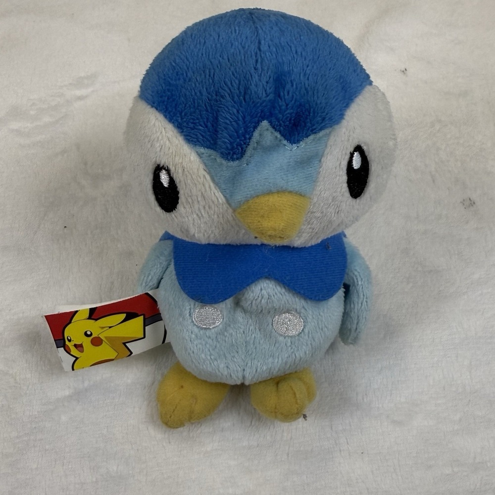 Pokemon Piplup Plush‎ 2007 Jakks Pacific Nintendo Diamond Pearl 5" Plush